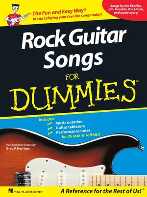 cover image of Rock Guitar Songs for Dummies  (Music Instruction)